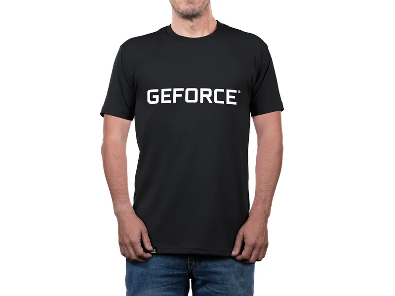 NVIDIA GeForce Graphic Tee in black from the NVIDIA Merch Museum