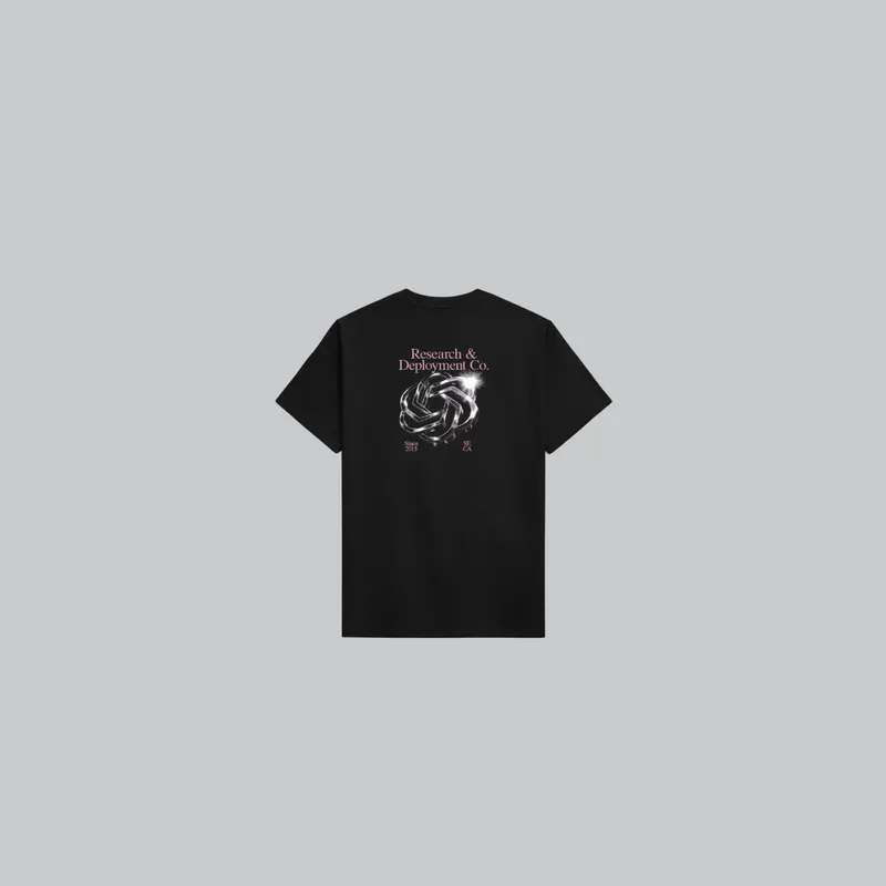 Chrome Blossom Tee from the OpenAI Merch Museum