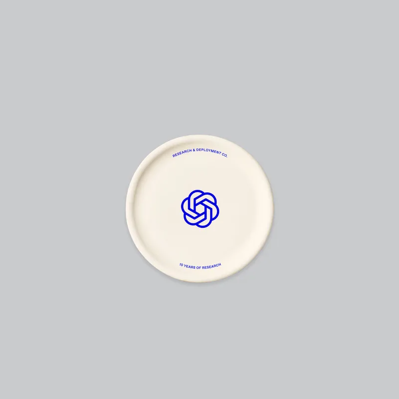 Blossom Dinner Plate from the OpenAI Merch Museum