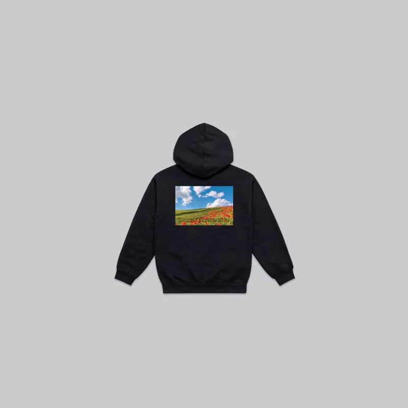 Blue Skies Zip Hoodie (Black) from the OpenAI Merch Museum