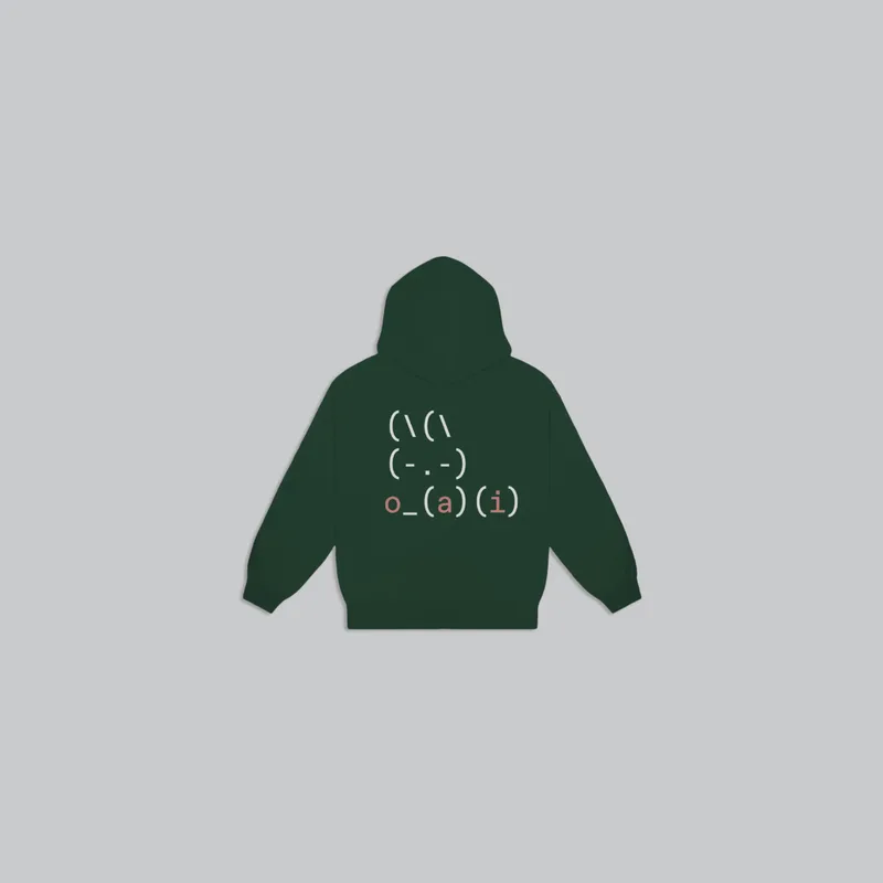 ASCII Hoodie from the OpenAI Merch Museum
